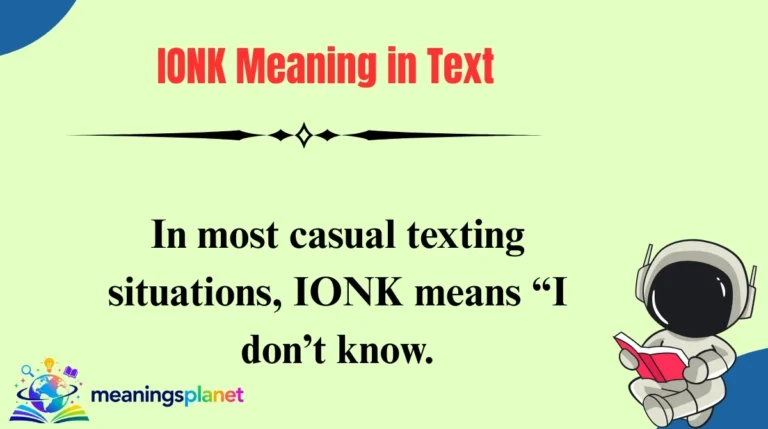IONK Meaning in Text