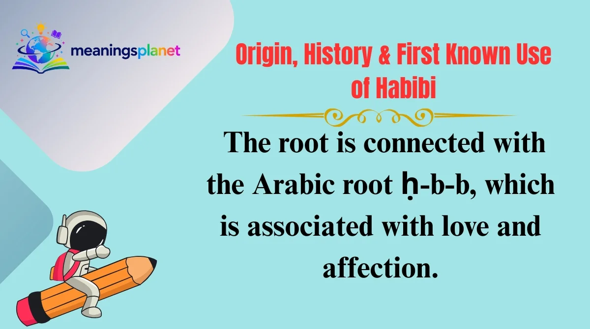 Origin, History & First Known Use of Habibi