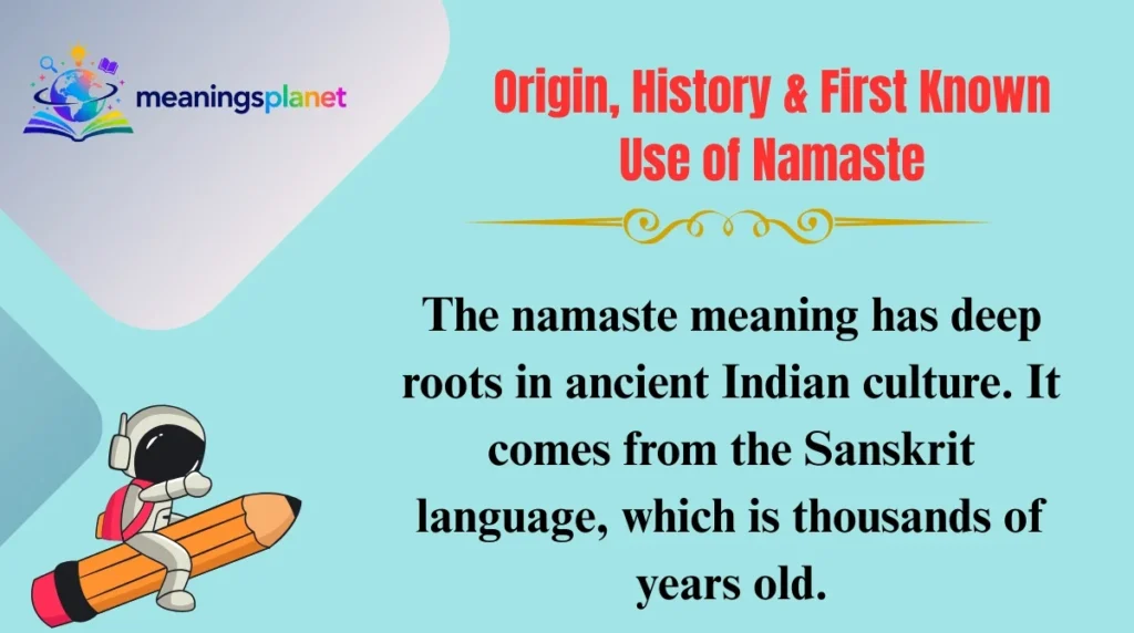 Origin, History & First Known Use of Namaste