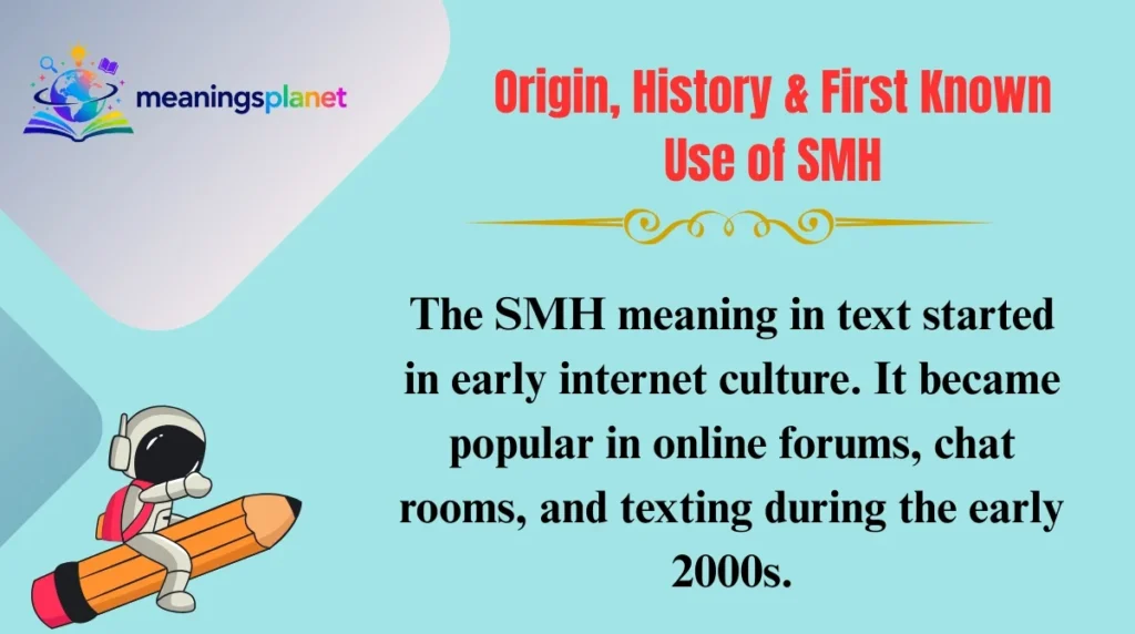 Origin, History & First Known Use of SMH