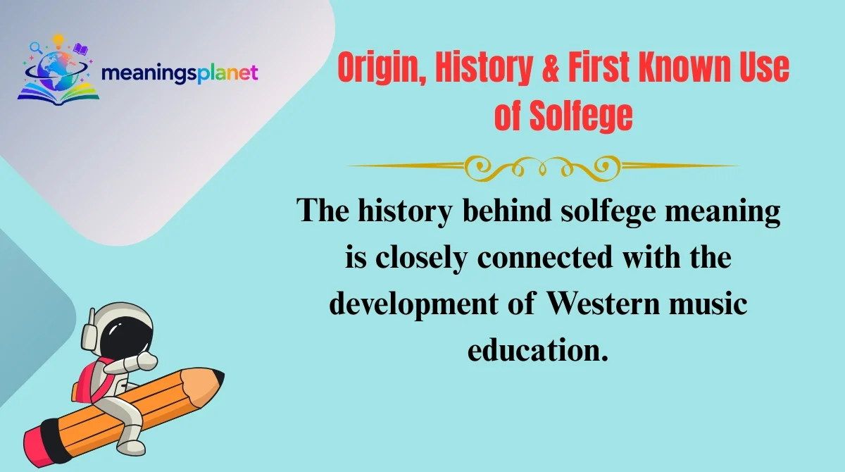 Origin, History & First Known Use of Solfege