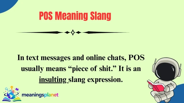 POS Meaning Slang