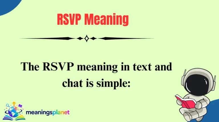 RSVP Meaning