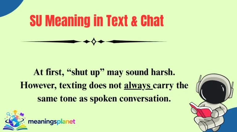 SU Meaning in Text & Chat