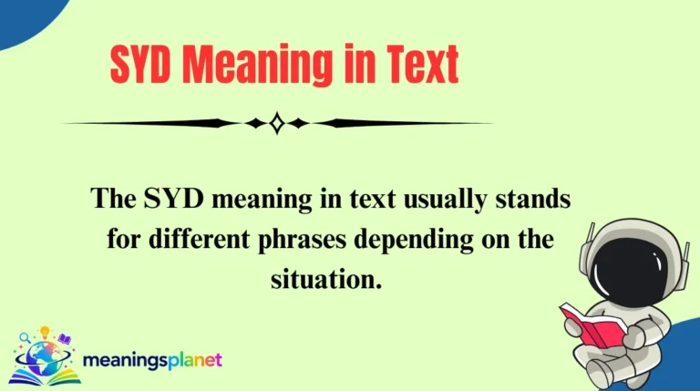 SYD Meaning in Text