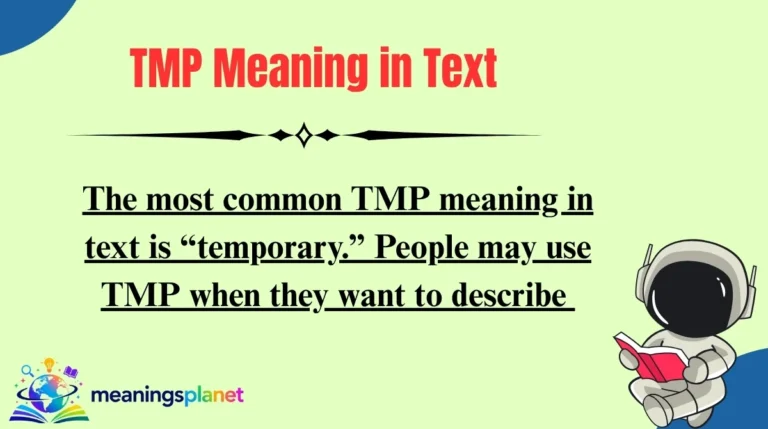 TMP Meaning in Text