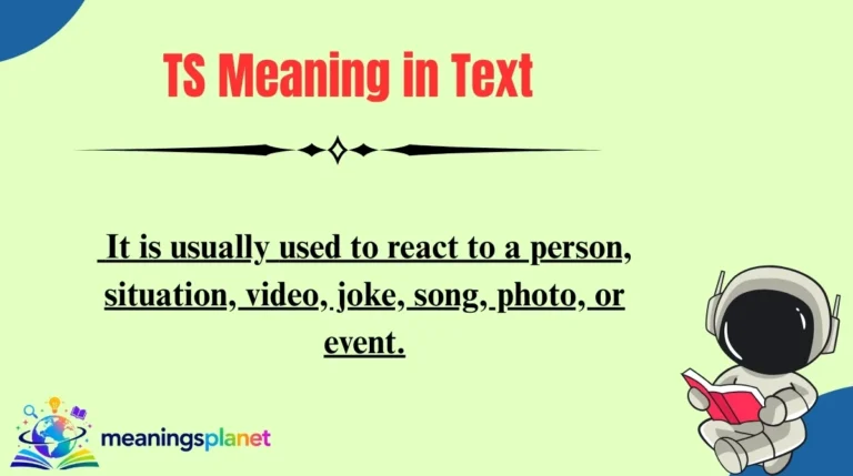 TS Meaning in Text