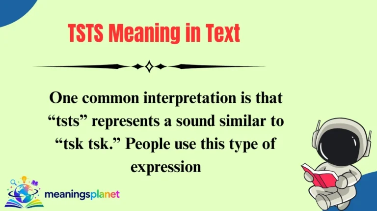 TSTS Meaning in Text