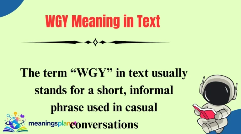 WGY Meaning in Text