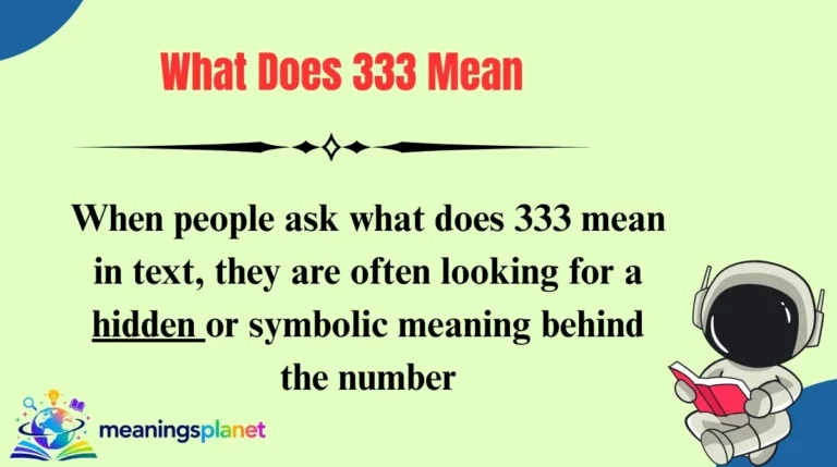 What Does 333 Mean