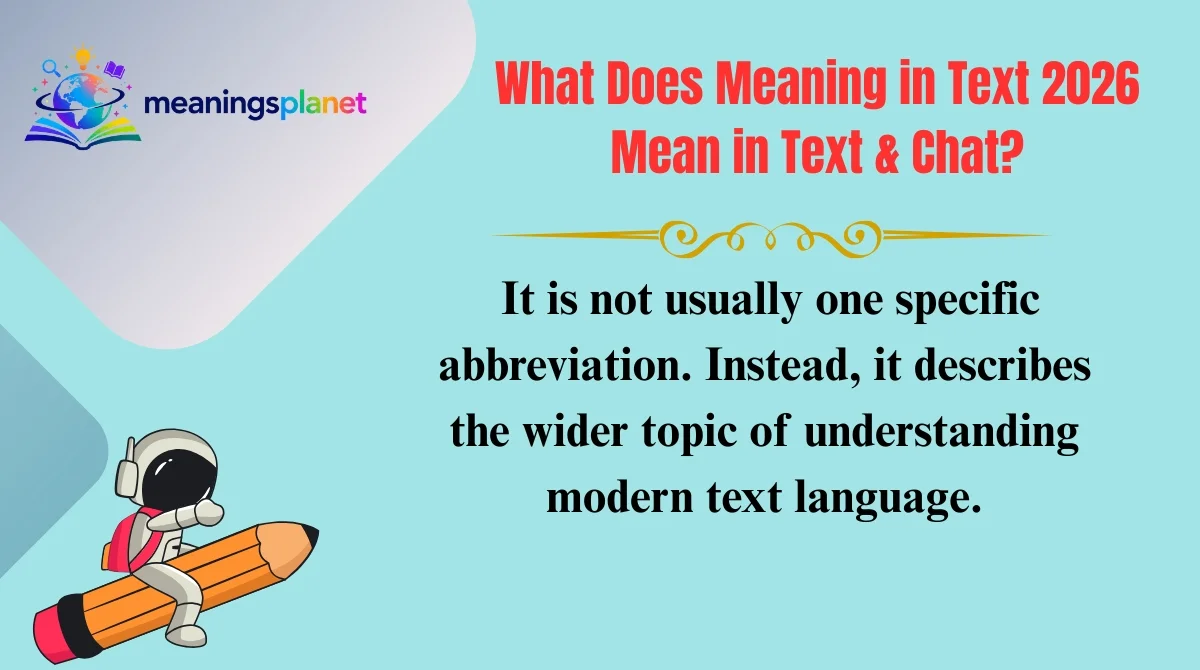 What Does Meaning in Text 2026 Mean in Text & Chat?