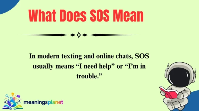 What Does SOS Mean
