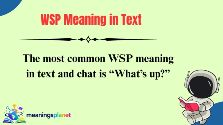 WSP Meaning in Text