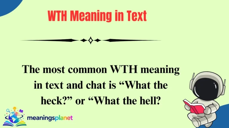 WTH Meaning in Text